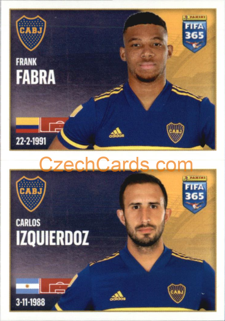 Frank Fabra / Carlos Izquierdoz 2022 Panini FIFA 365 sticker #5