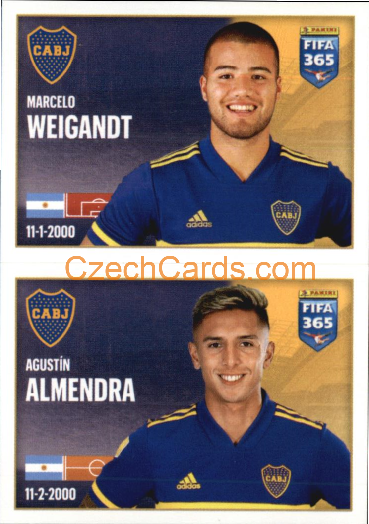 Marcelo Weigandt / Agustín Almendra 2022 Panini FIFA 365 sticker #8