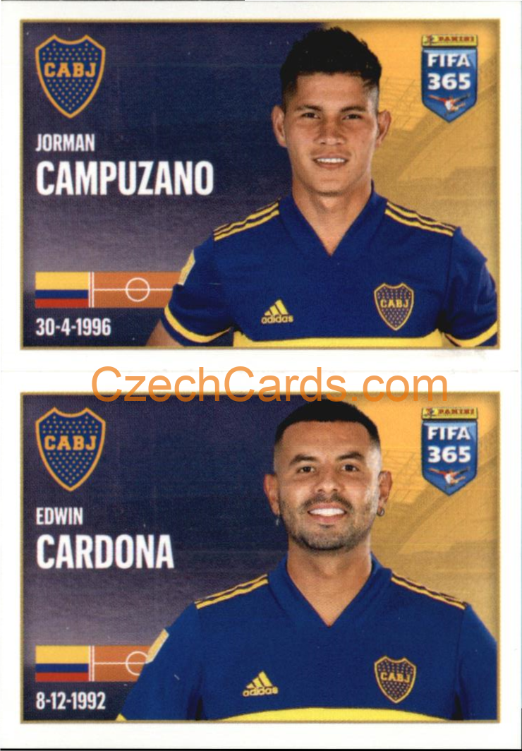 Jorman Campuzano / Edwin Cardona 2022 Panini FIFA 365 sticker #9