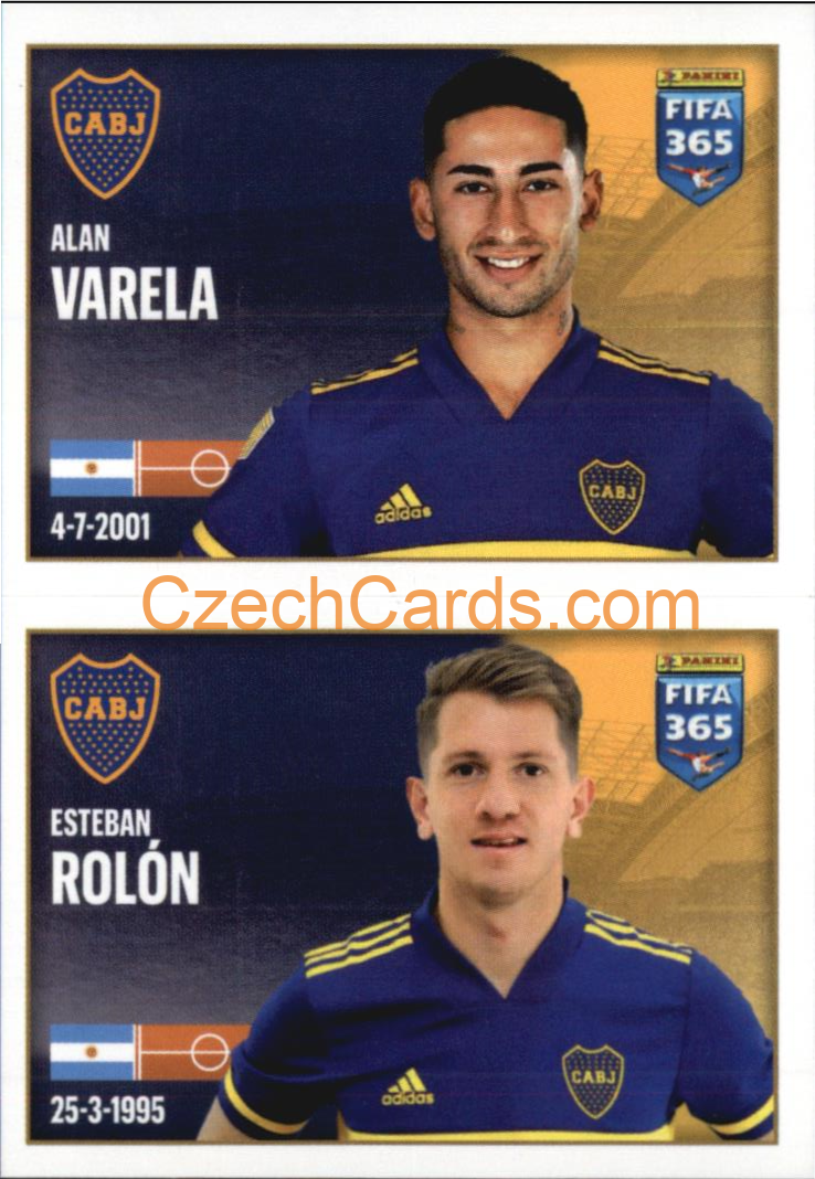 Alan Varela / Esteban Rolón 2022 Panini FIFA 365 sticker #11