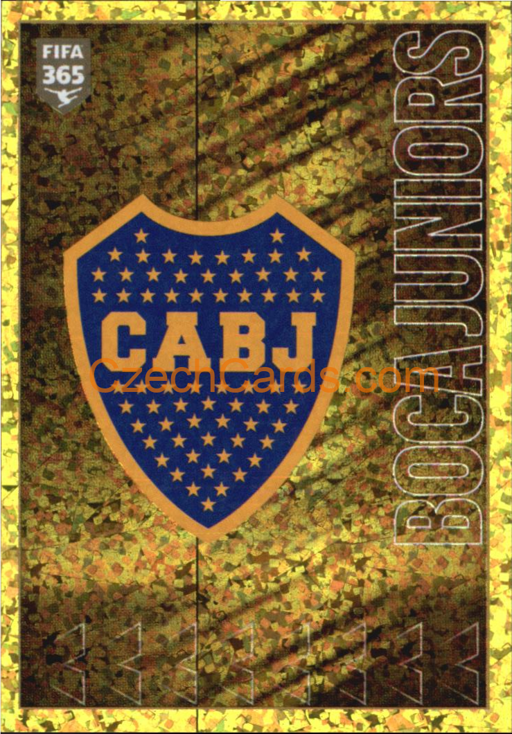 Boca Juniors Logo 2022 Panini FIFA 365 sticker foil #14