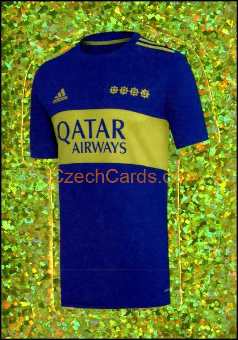 Boca Juniors team uniform 2022 Panini FIFA 365 sticker #17