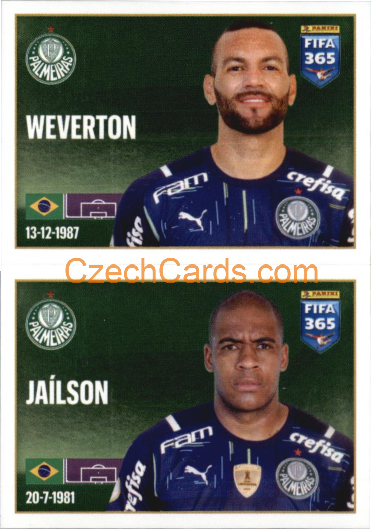 Weverton / Jaílson 2022 Panini FIFA 365 sticker #19