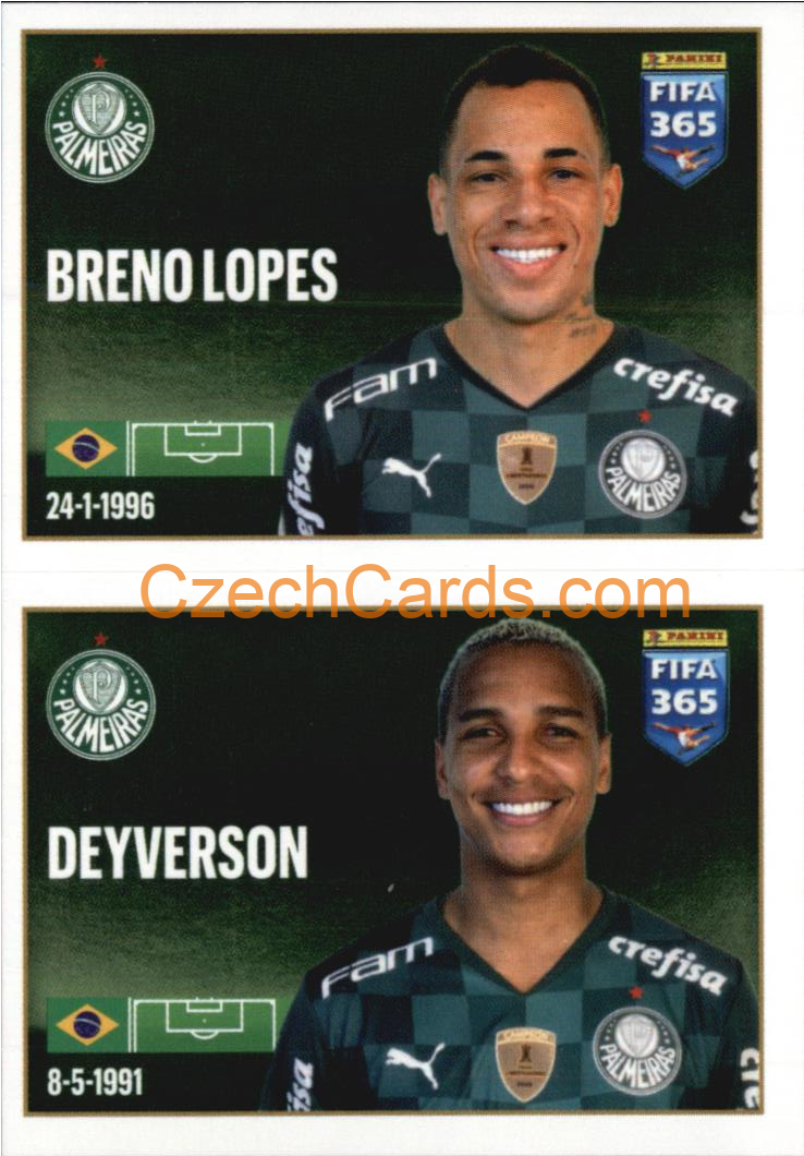 Breno Lopes / Deyverson 2022 Panini FIFA 365 sticker #26