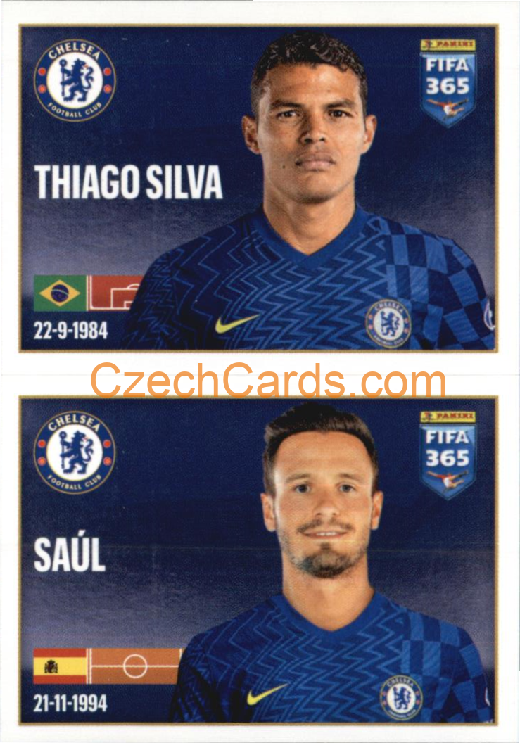 Thiago Silva / Saúl 2022 Panini FIFA 365 sticker #38