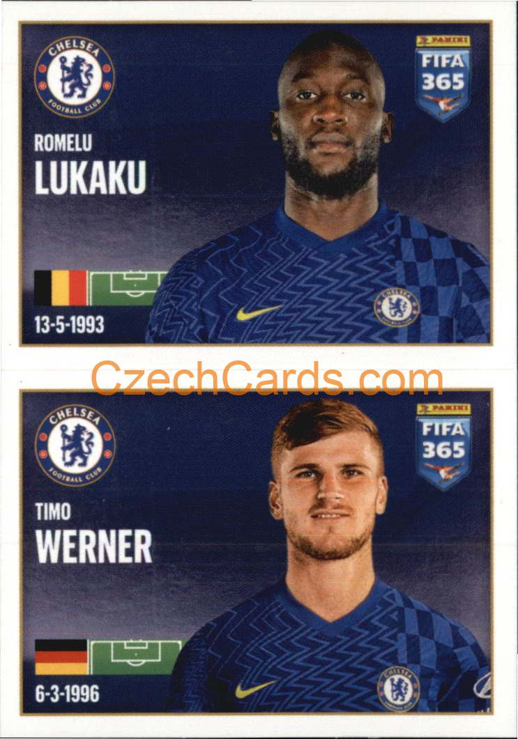 Romelu Lukaku / Timo Werner 2022 Panini FIFA 365 sticker #43