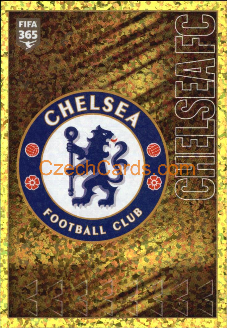 Chelsea FC Logo 2022 Panini FIFA 365 sticker foil #44