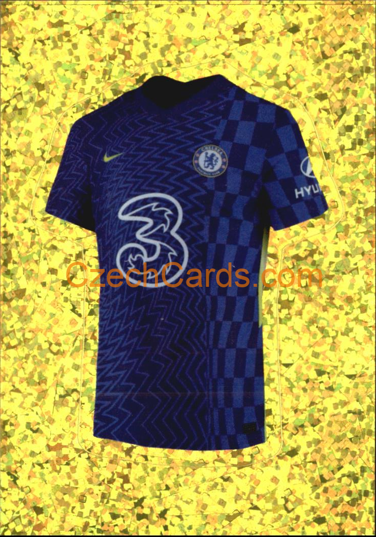 Chelsea FC team uniform 2022 Panini FIFA 365 sticker foil #47