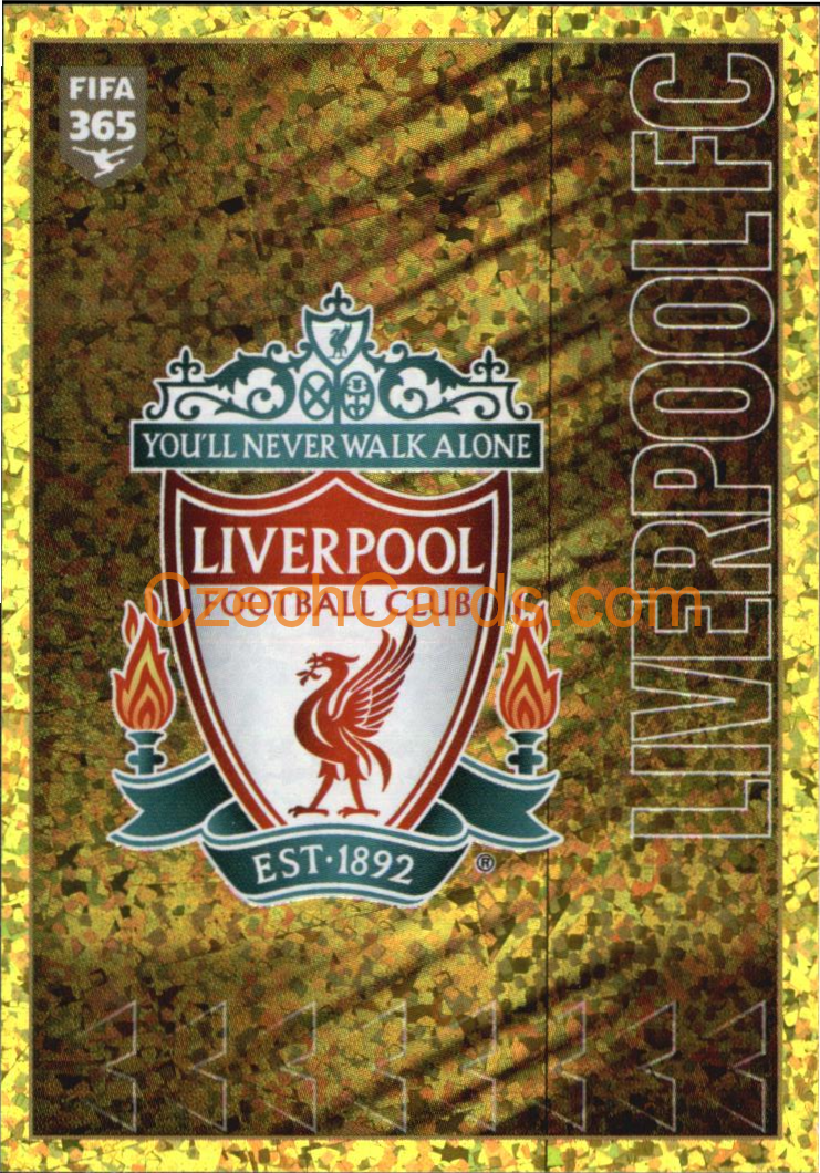 Liverpool FC Logo 2022 Panini FIFA 365 sticker foil #59