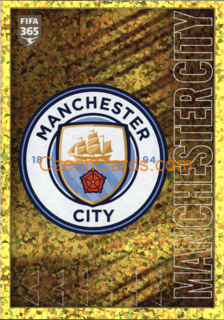 Manchester City Logo 2022 Panini FIFA 365 sticker foil #74