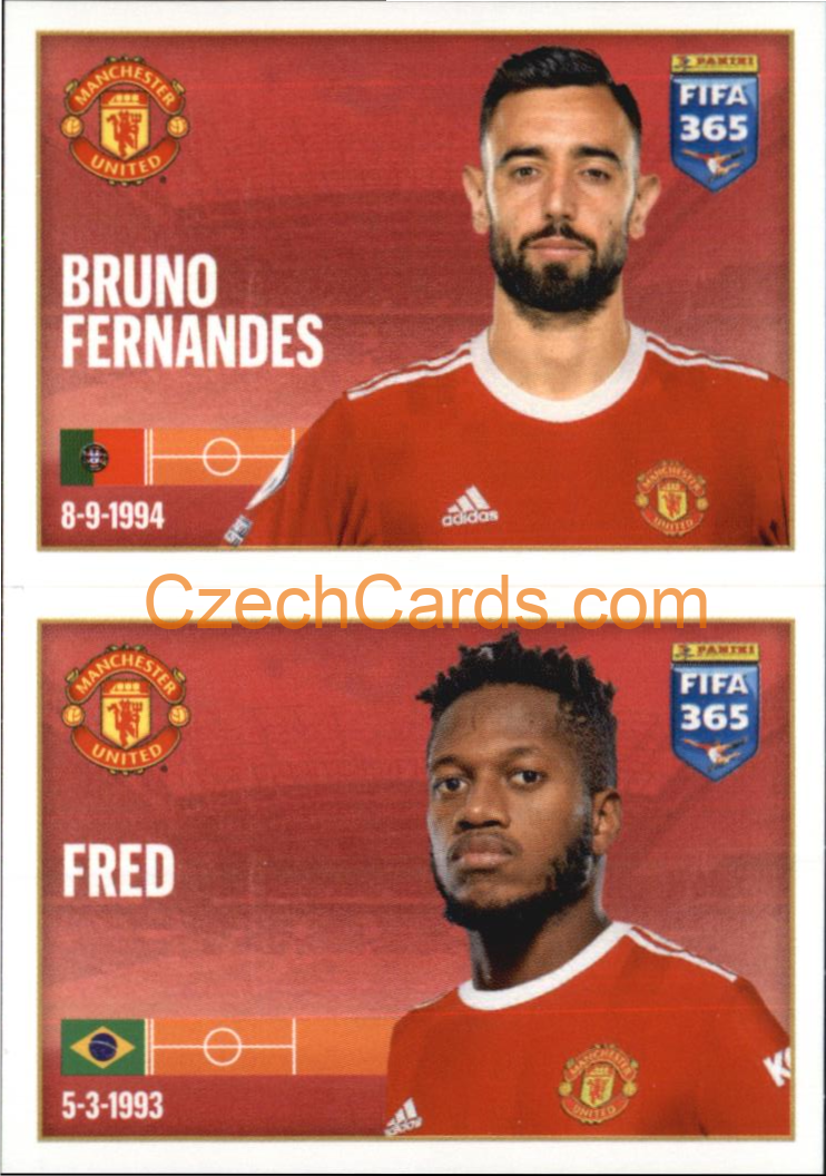 Bruno Fernandes / Fred 2022 Panini FIFA 365 sticker #83