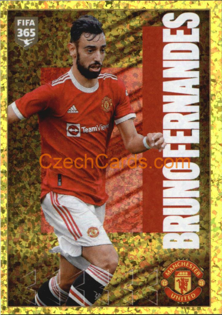 Bruno Fernandes 2022 Panini FIFA 365 sticker foil #90