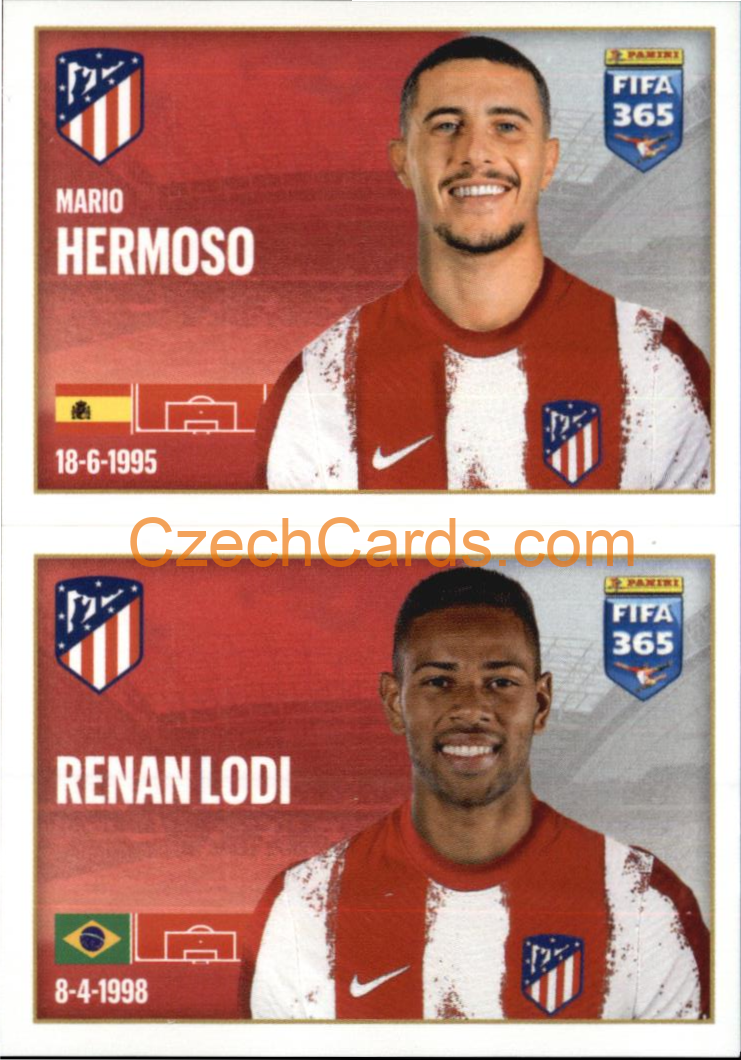 Mario Hermoso / Renan Lodi 2022 Panini FIFA 365 sticker #96