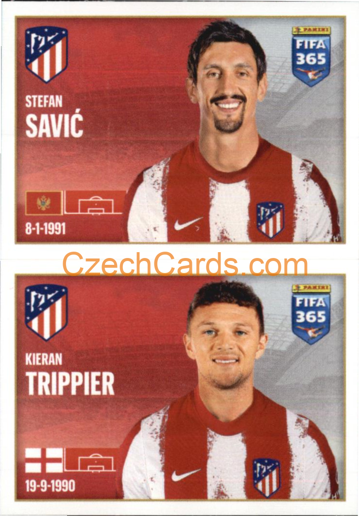 Stefan Savić / Kieran Trippier 2022 Panini FIFA 365 sticker #97