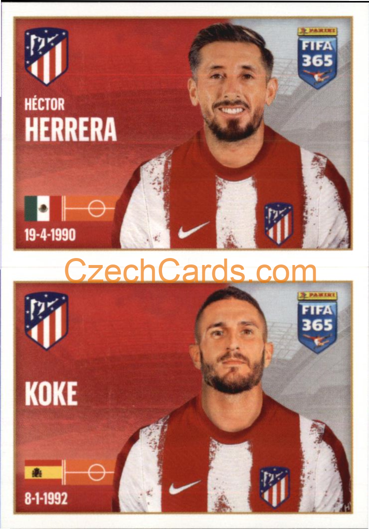 Héctor Herrera / Koke 2022 Panini FIFA 365 sticker #100