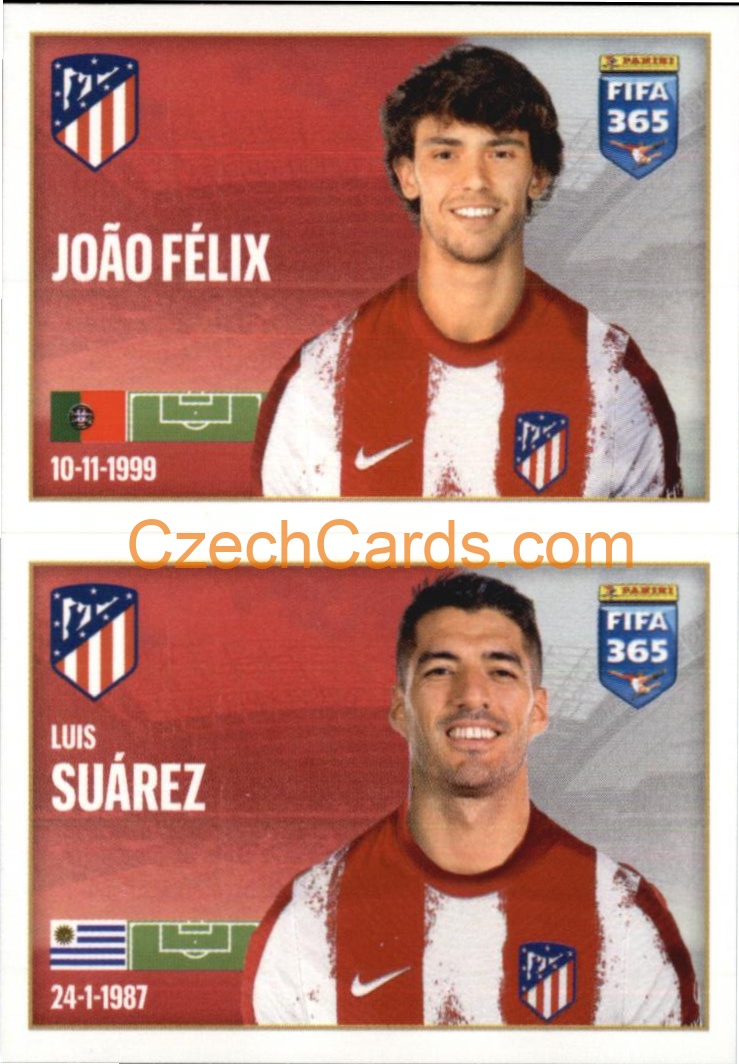 João Félix / Luis Suárez 2022 Panini FIFA 365 sticker #103