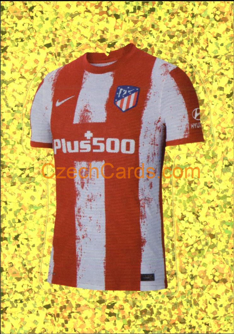 Atlético de Madrid team uniform 2022 Panini FIFA 365 sticker foil #107
