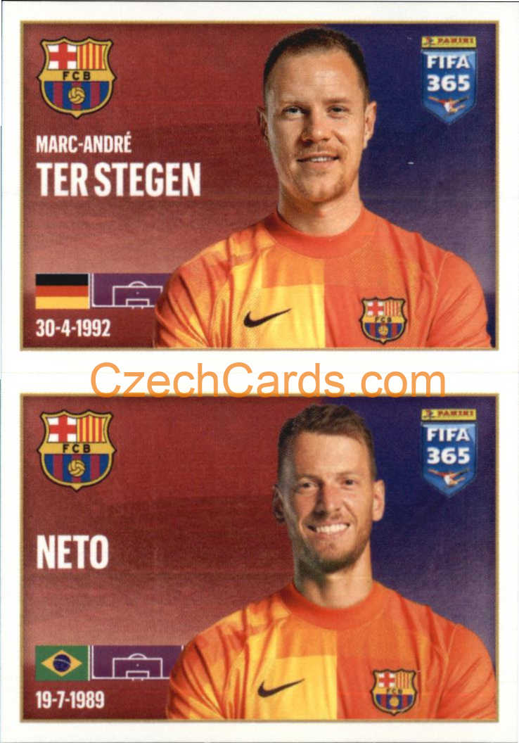 Marc-André ter Stegen / Neto 2022 Panini FIFA 365 sticker #109
