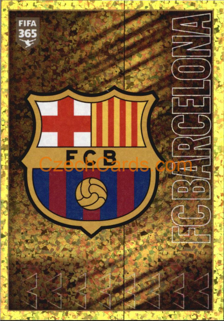 FC Barcelona Logo 2022 Panini FIFA 365 sticker foil #119