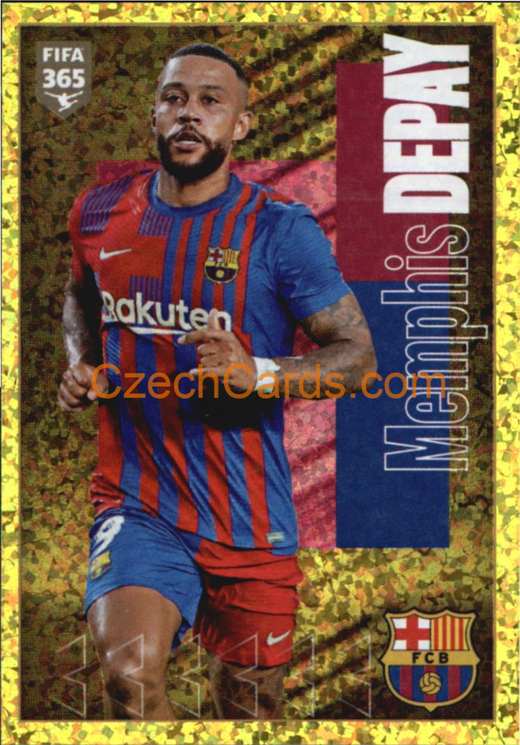Memphis Depay 2022 Panini FIFA 365 sticker foil #120