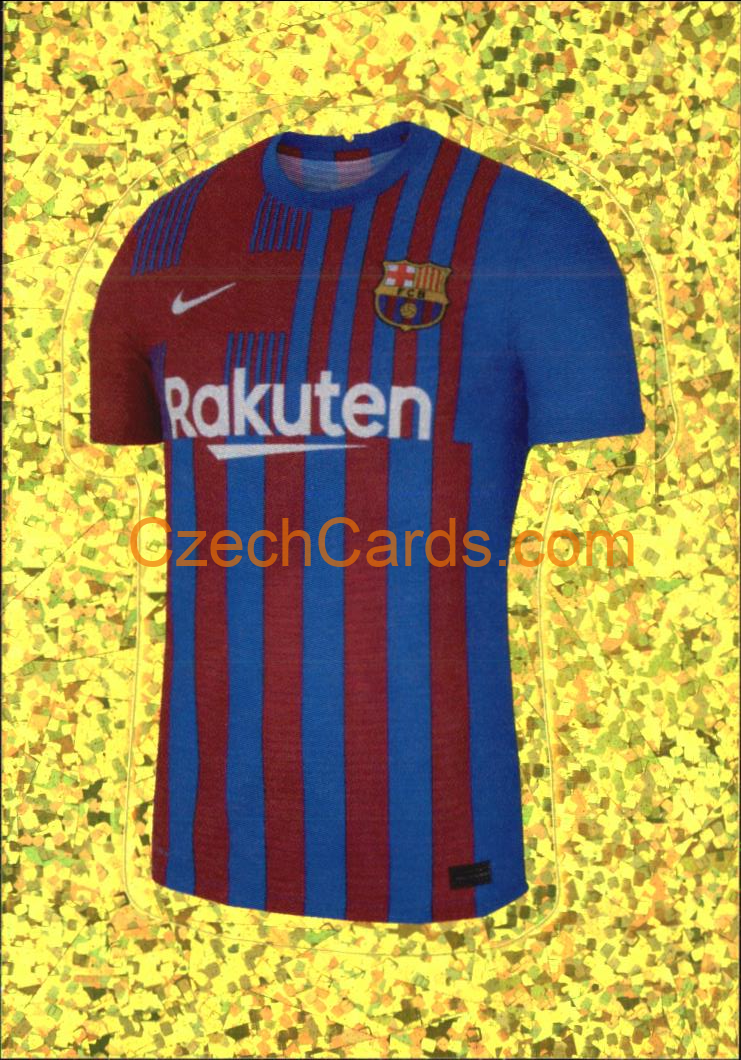 FC Barcelona team uniform 2022 Panini FIFA 365 sticker foil #122