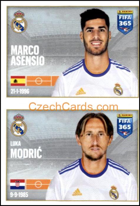 Marco Asensio / Luka Modrić 2022 Panini FIFA 365 sticker #130