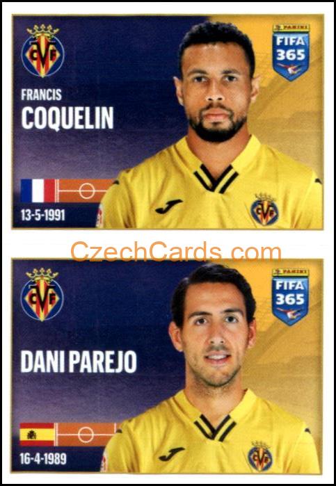 Francis Coquelin / Dani Parejo 2022 Panini FIFA 365 sticker #144