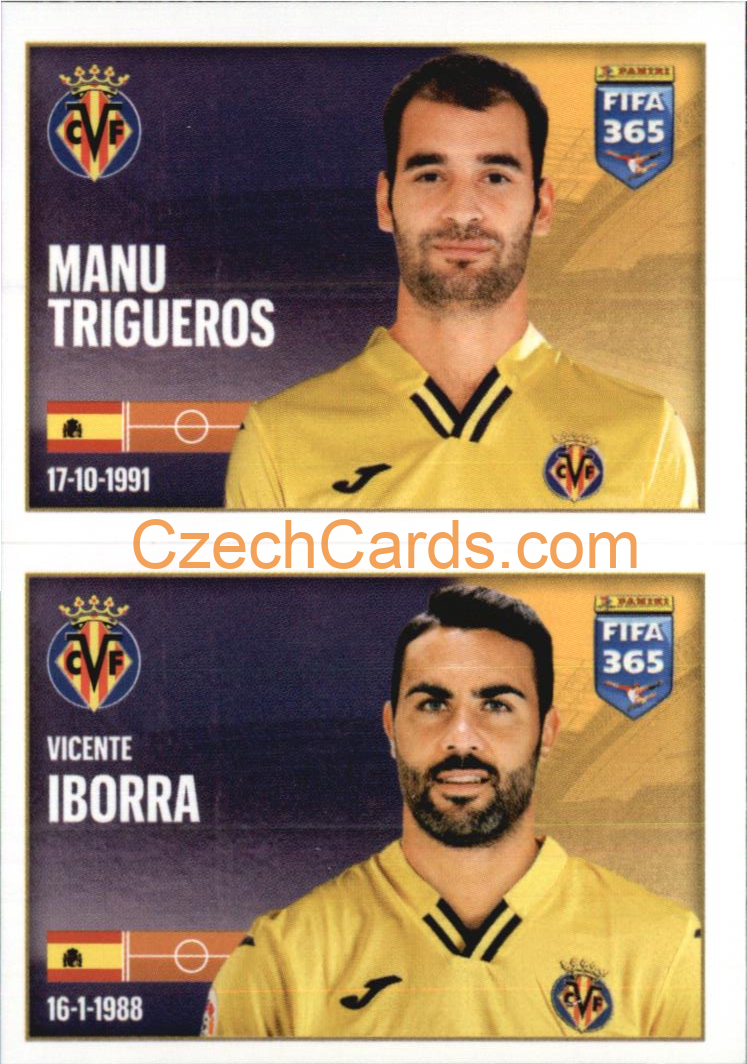 Manu Trigueros / Vicente Iborra 2022 Panini FIFA 365 sticker #145