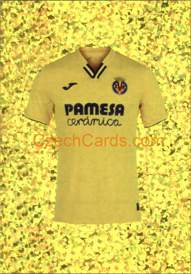Villarreal CF team uniform 2022 Panini FIFA 365 sticker foil #152