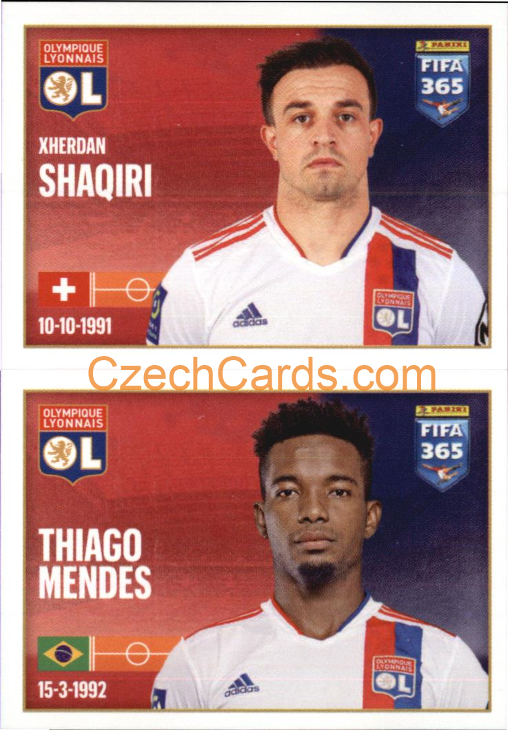 Xherdan Shaqiri / Thiago Mendes 2022 Panini FIFA 365 sticker #158