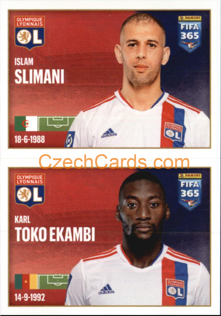 Islam Slimani / Karl Toko Ekambi 2022 Panini FIFA 365 sticker #163