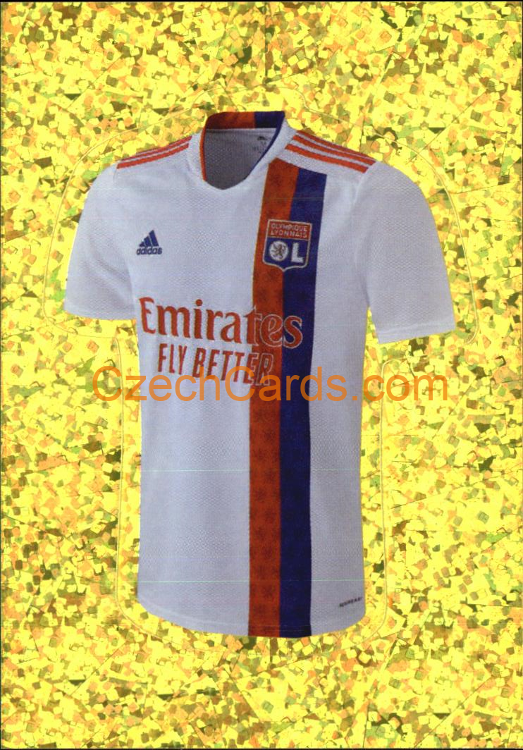 Olympique Lyonnais team uniform 2022 Panini FIFA 365 sticker foil #167