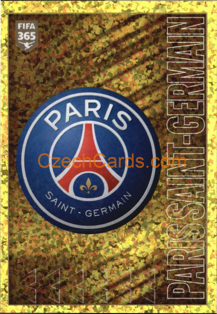 Paris Saint-Germain Logo 2022 Panini FIFA 365 sticker foil #179