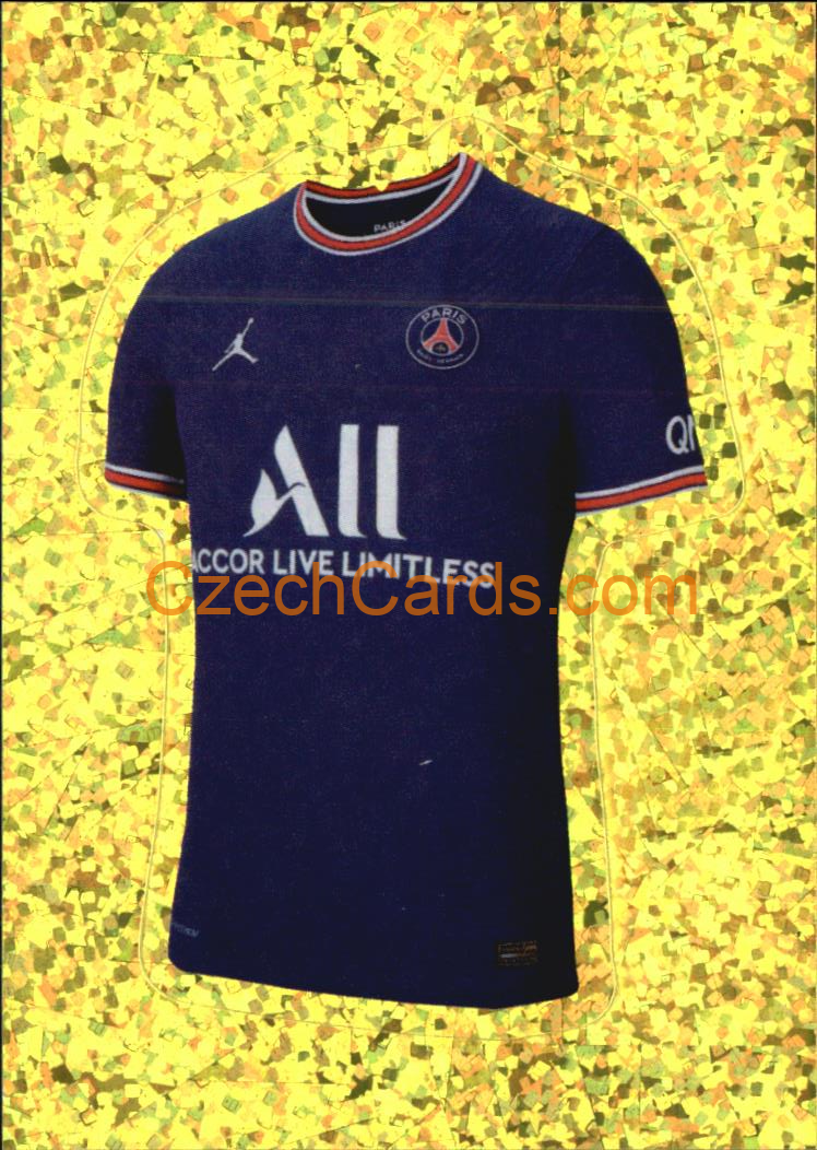 Paris Saint-Germain team uniform 2022 Panini FIFA 365 sticker foil #182
