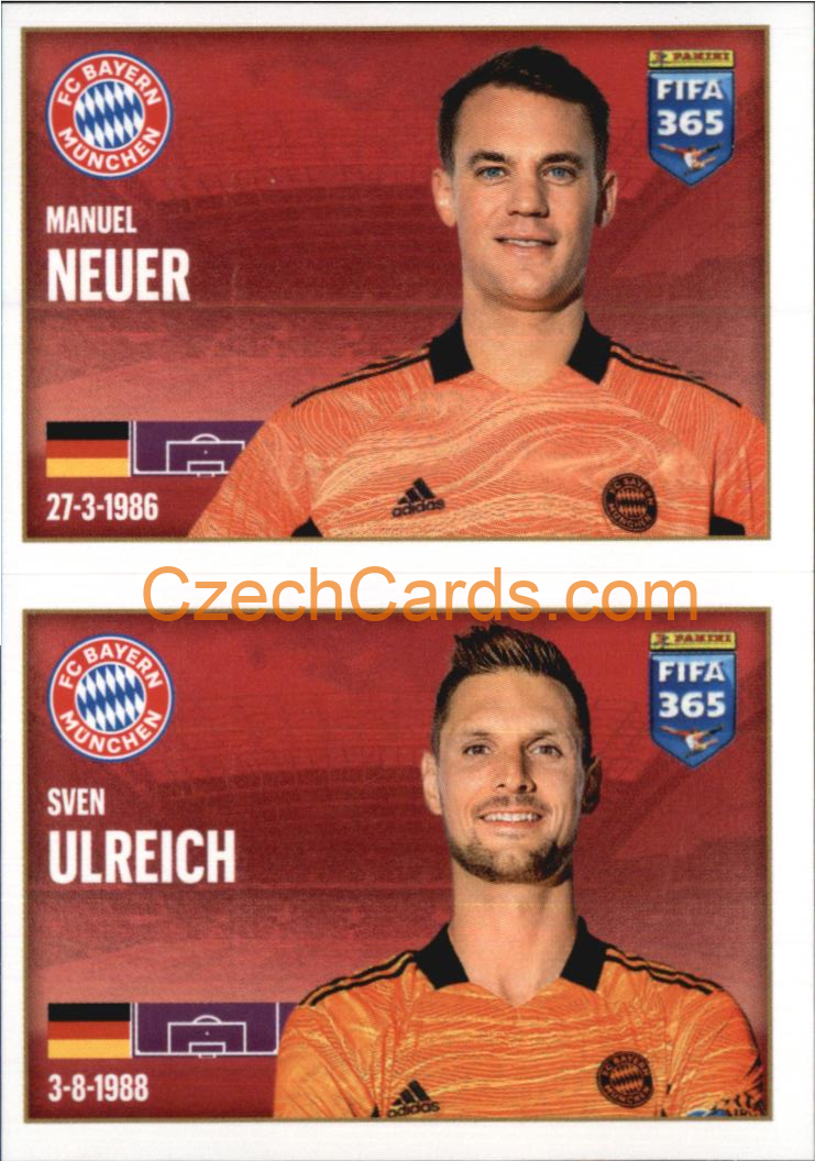 Manuel Neuer / Sven Ulreich 2022 Panini FIFA 365 sticker #184