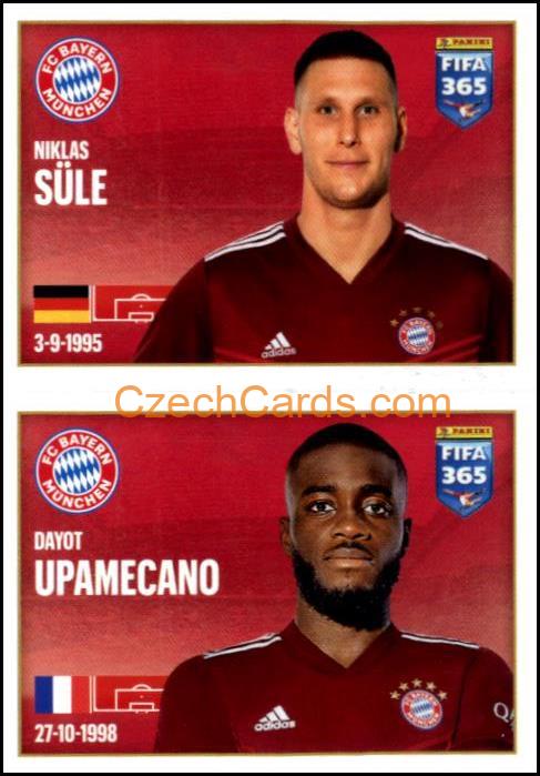 Niklas Süle / Dayot Upamecano 2022 Panini FIFA 365 sticker #187