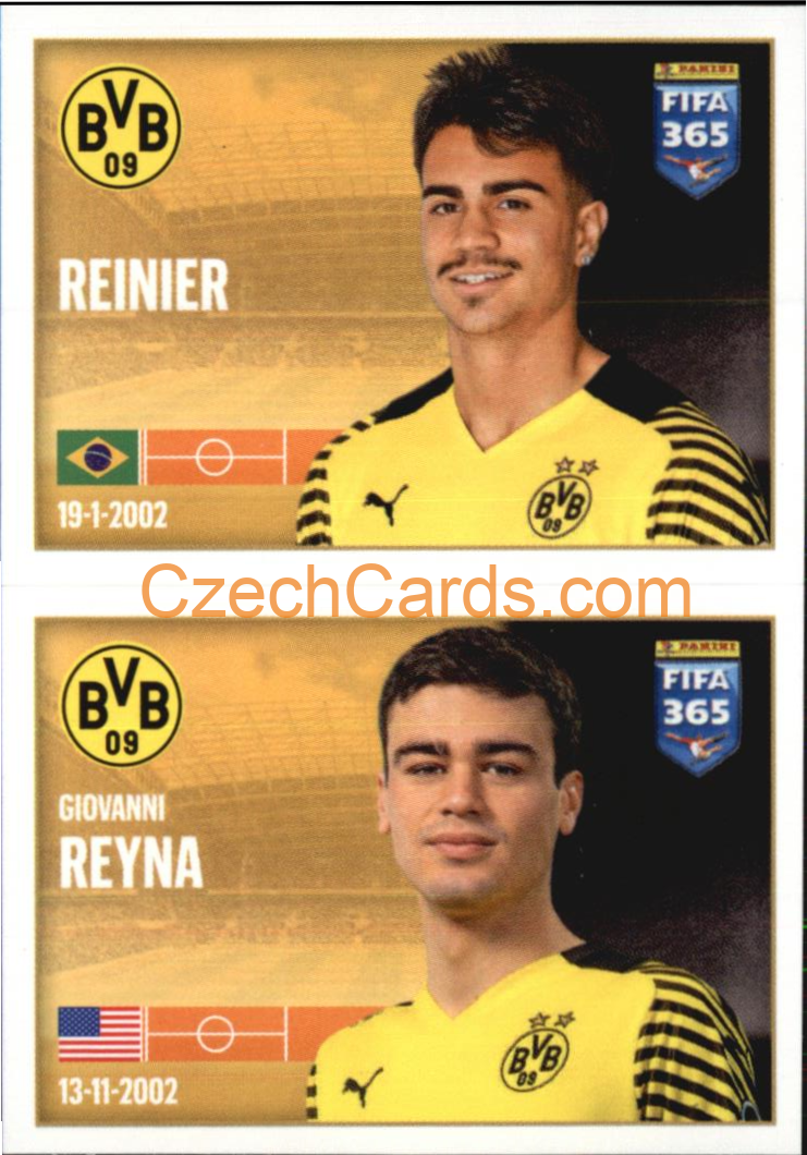 Reinier Jesus / Giovanni Reyna 2022 Panini FIFA 365 sticker #205