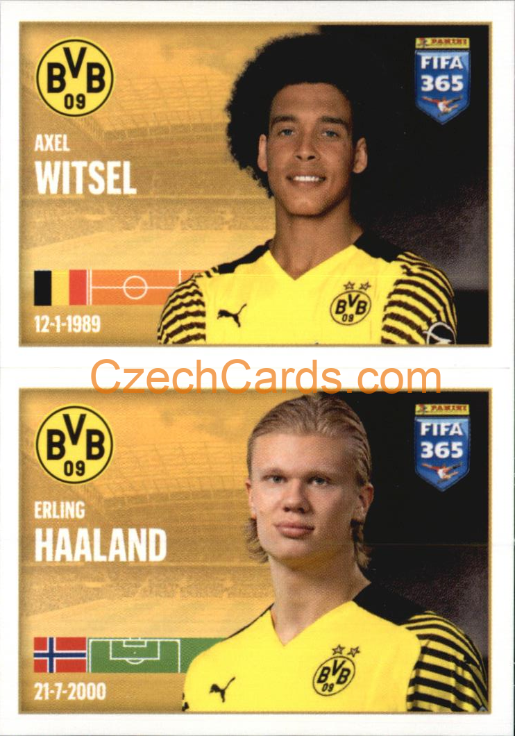 Axel Witsel / Erling Haaland 2022 Panini FIFA 365 sticker #206