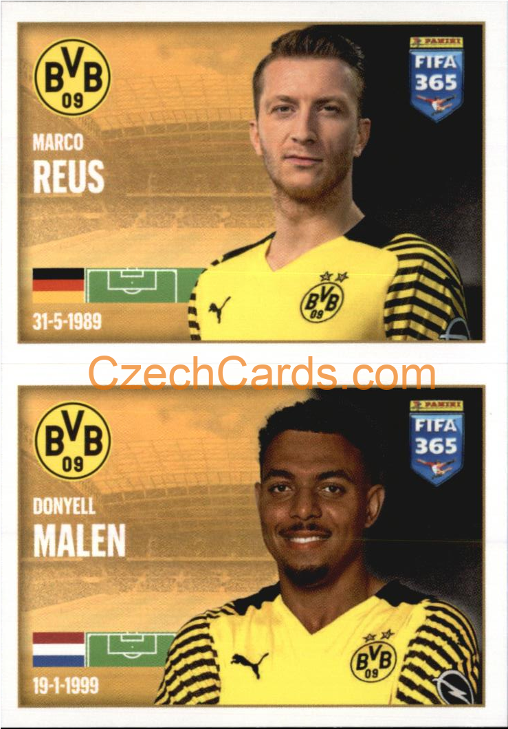 Marco Reus / Donyell Malen 2022 Panini FIFA 365 sticker #208