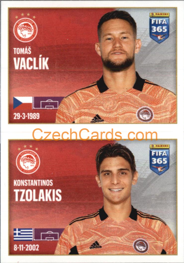 Tomáš Vaclík / Konstantinos Tzolakis 2022 Panini FIFA 365 sticker #214