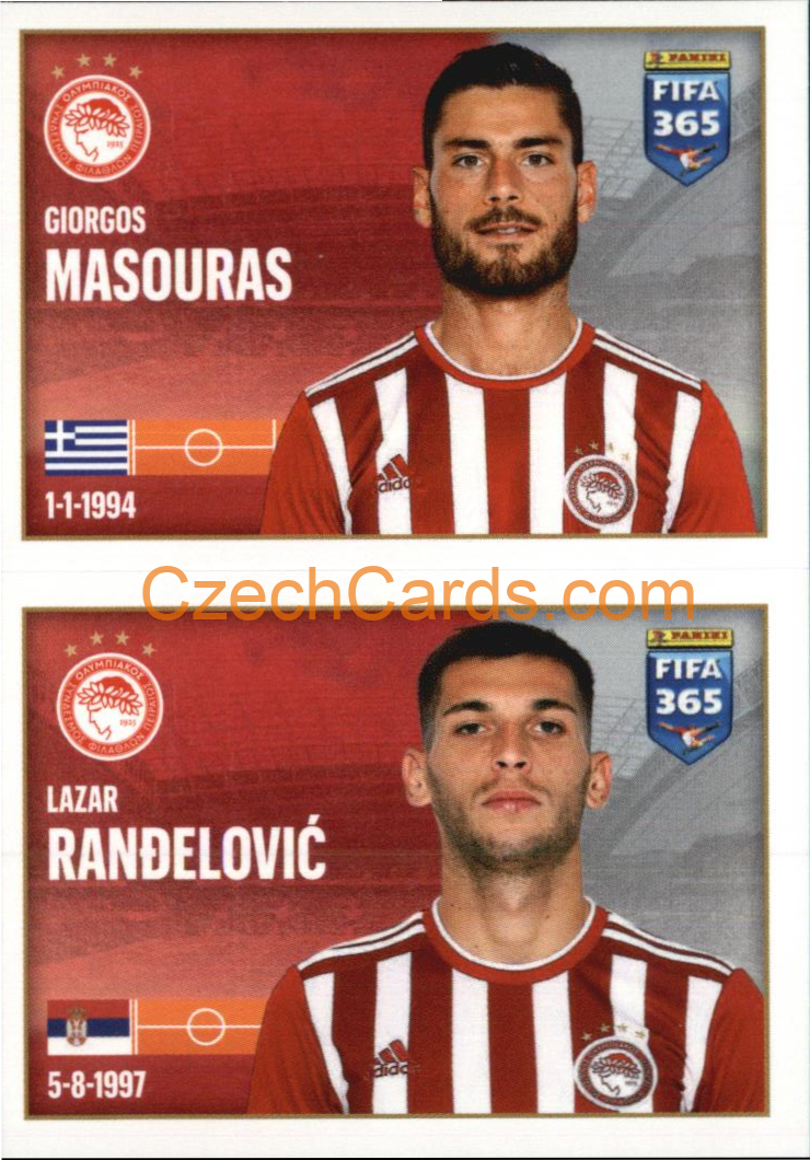 Giorgos Masouras / Lazar Ranđelović 2022 Panini FIFA 365 sticker #220