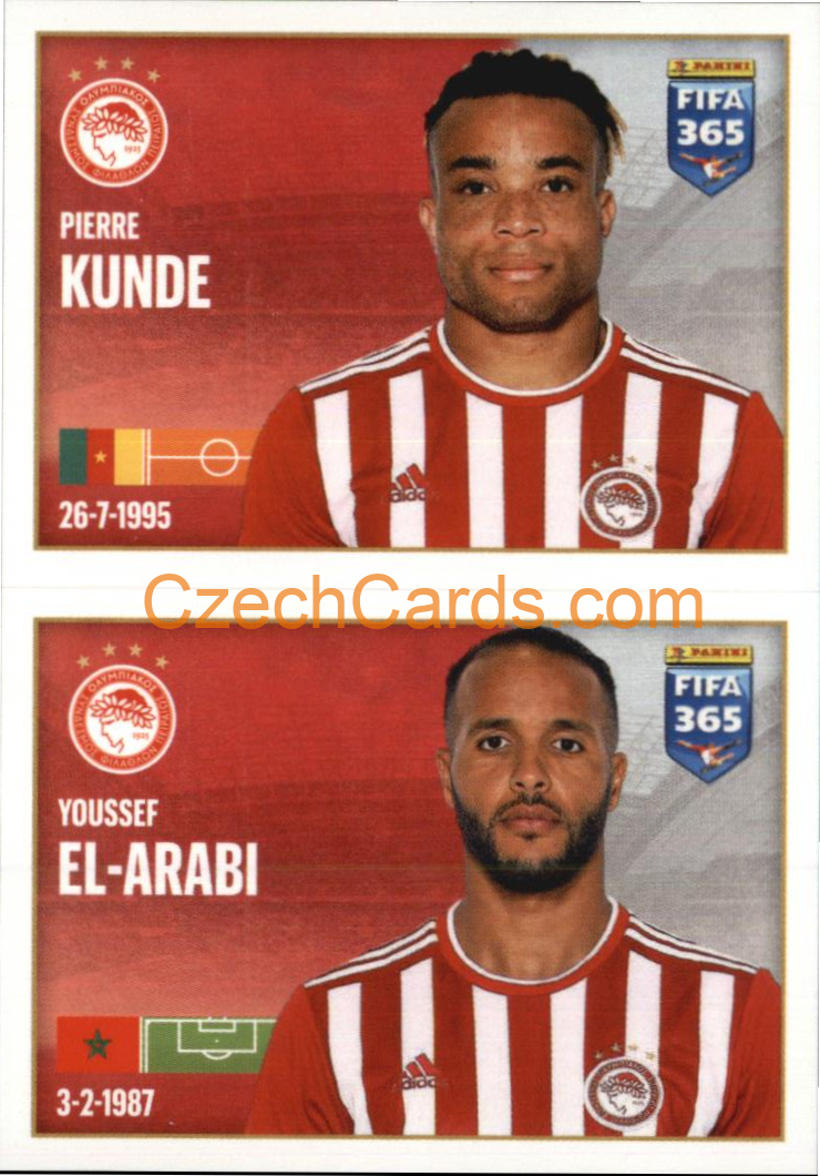 Pierre Kunde / Youssef El-Arabi 2022 Panini FIFA 365 sticker #222