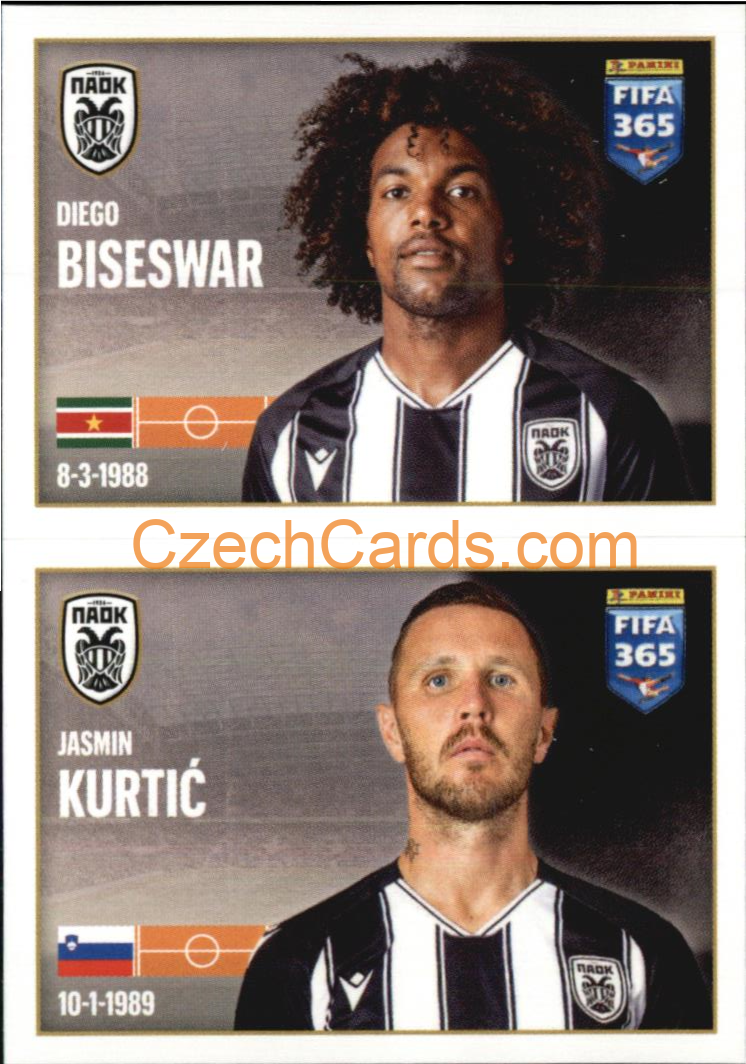 Diego Biseswar / Jasmin Kurtić 2022 Panini FIFA 365 sticker #237