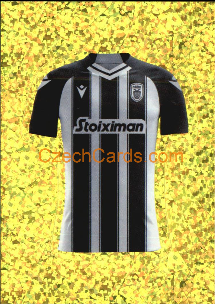 PAOK FC team uniform 2022 Panini FIFA 365 sticker foil #242