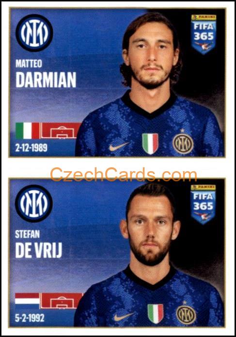 Matteo Darmian / Stefan de Vrij 2022 Panini FIFA 365 sticker #246