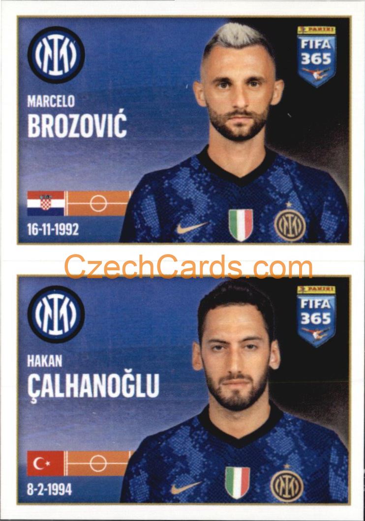 Marcelo Brozović / Hakan Çalhanoğlu 2022 Panini FIFA 365 sticker #249