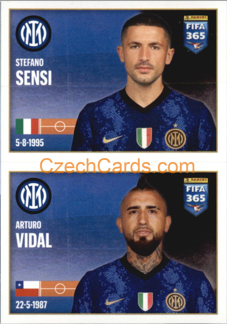 Stefano Sensi / Arturo Vidal 2022 Panini FIFA 365 sticker #251