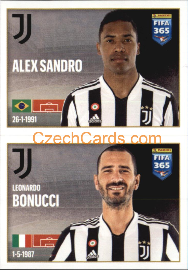Alex Sandro / Leonardo Bonucci 2022 Panini FIFA 365 sticker #260