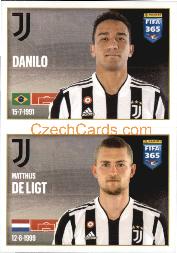 Danilo / Matthijs de Ligt 2022 Panini FIFA 365 sticker #262