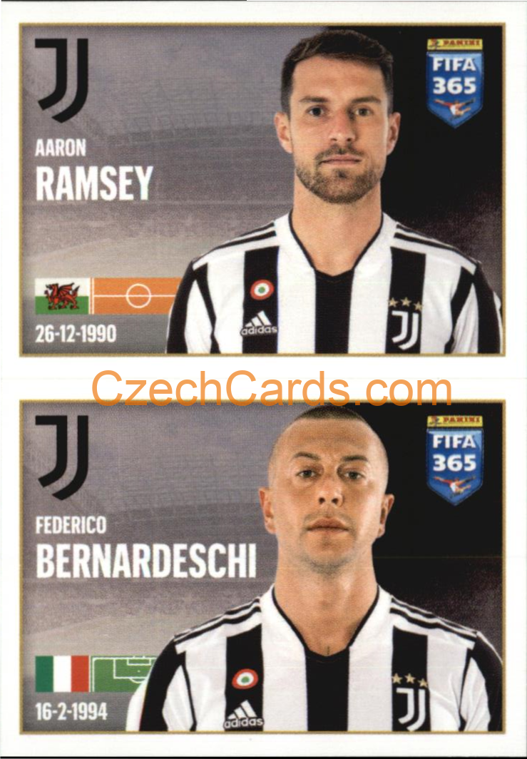 Aaron Ramsey / Federico Bernardeschi 2022 Panini FIFA 365 sticker #266